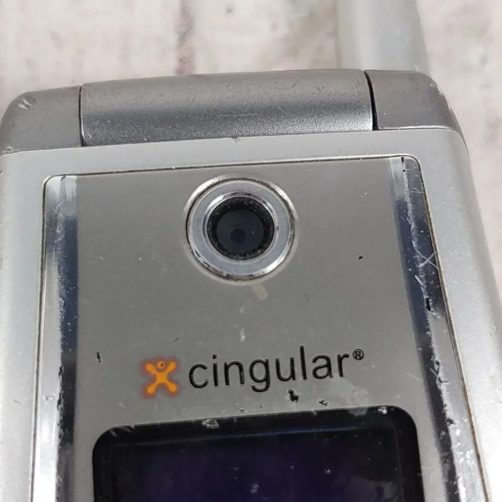 LG L1400 Flip Phone (Cingular) - Gray Cell Phone w/ Battery - TESTED WORKING